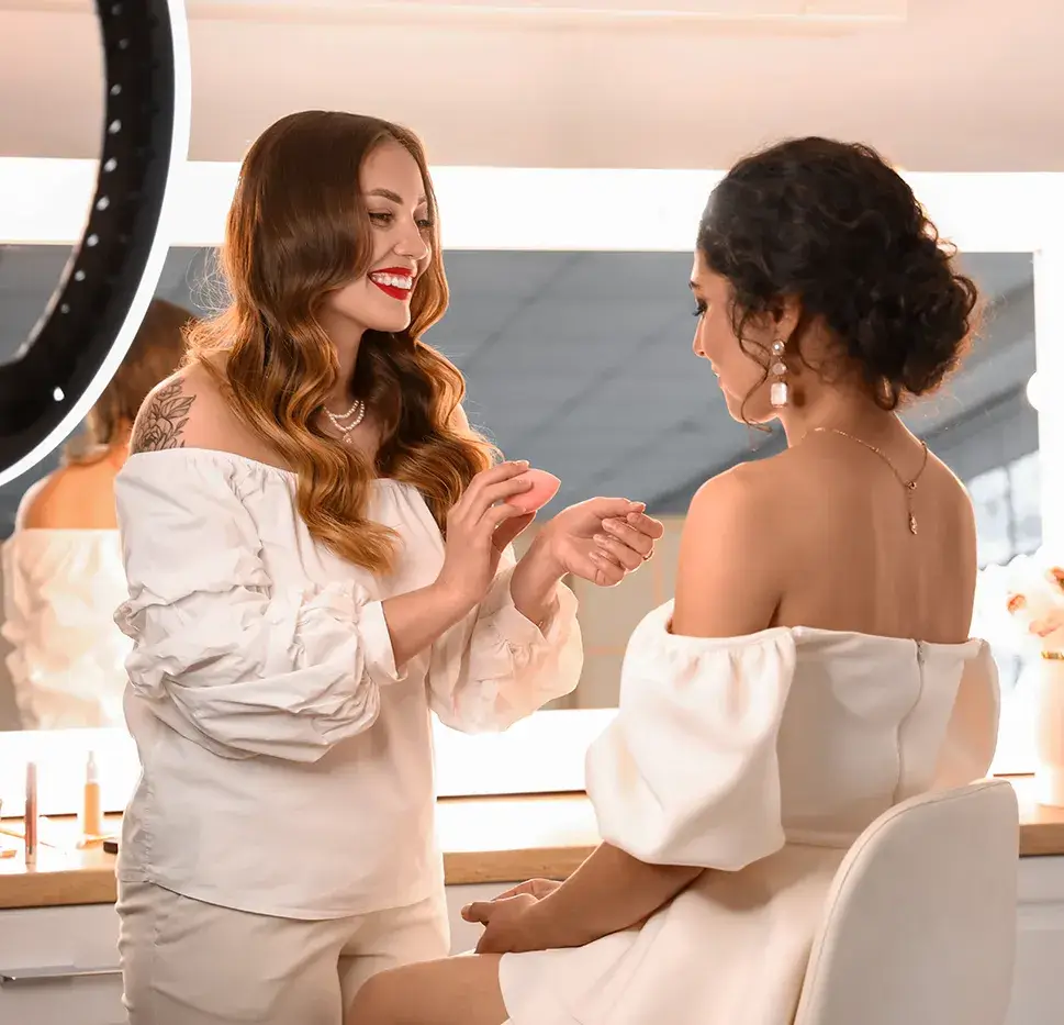 Professional makeup and hair styling service at Timeless Touch Beauty Salon in Jaipur