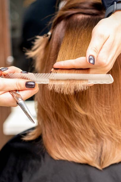 Professional hair cutting service at beauty salon in Jaipur