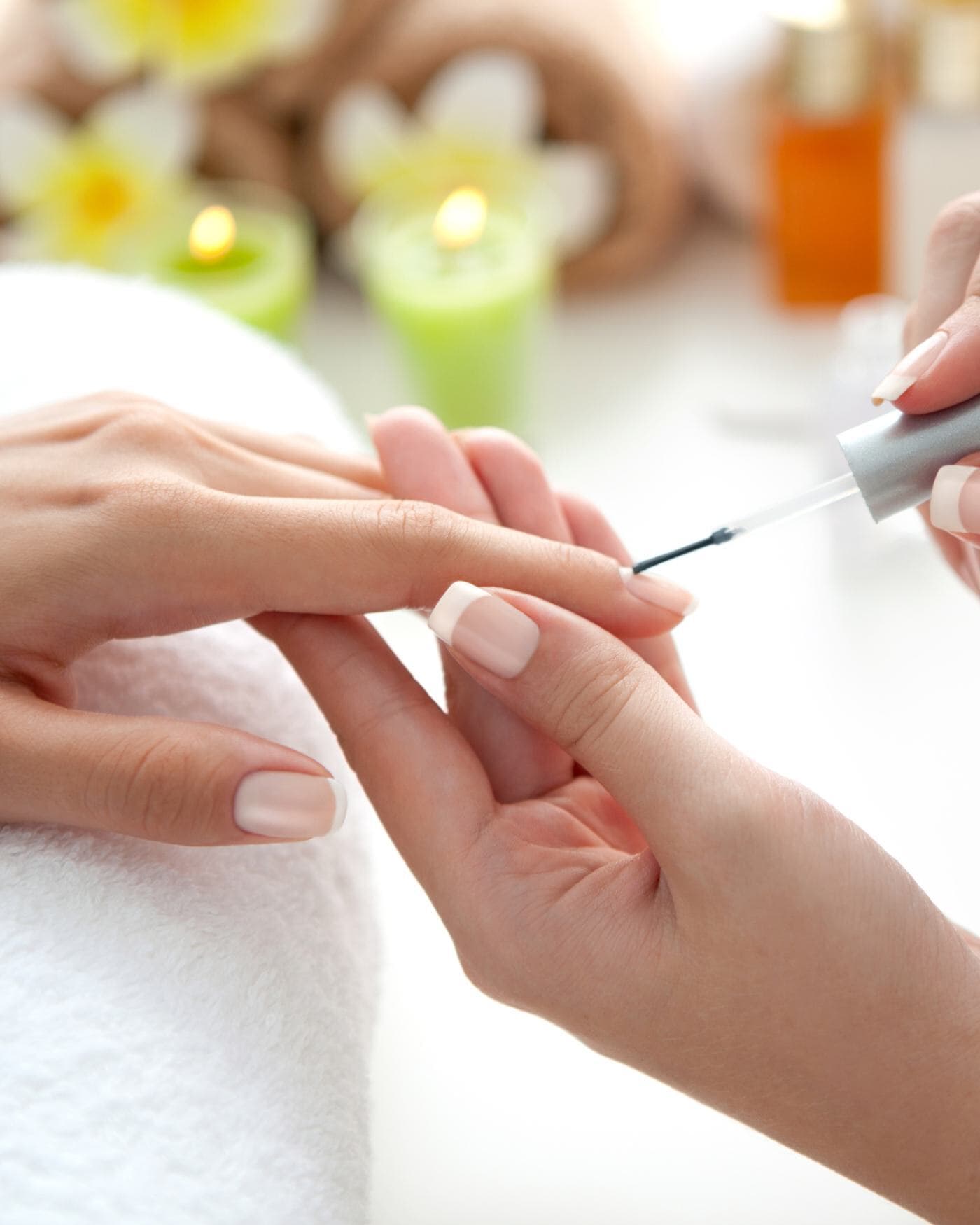 Premium manicure nail care at Jaipur beauty salon