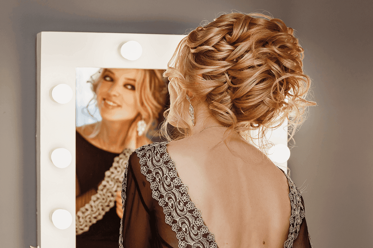 Professional hair styling service at Timeless Touch Beauty Studio Jaipur